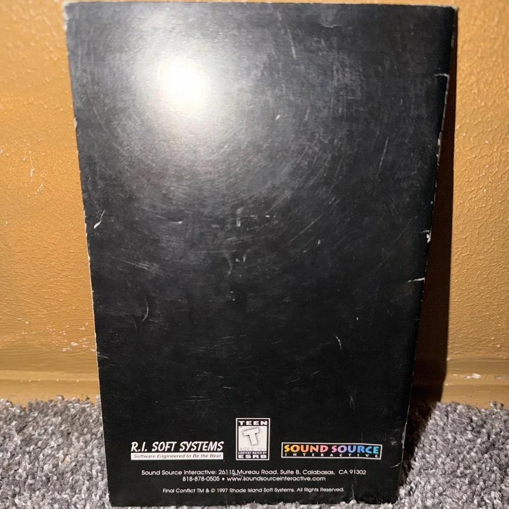 Final Conflict Sound Source Interactive PC Video Game Vintage 1997 Complete Used